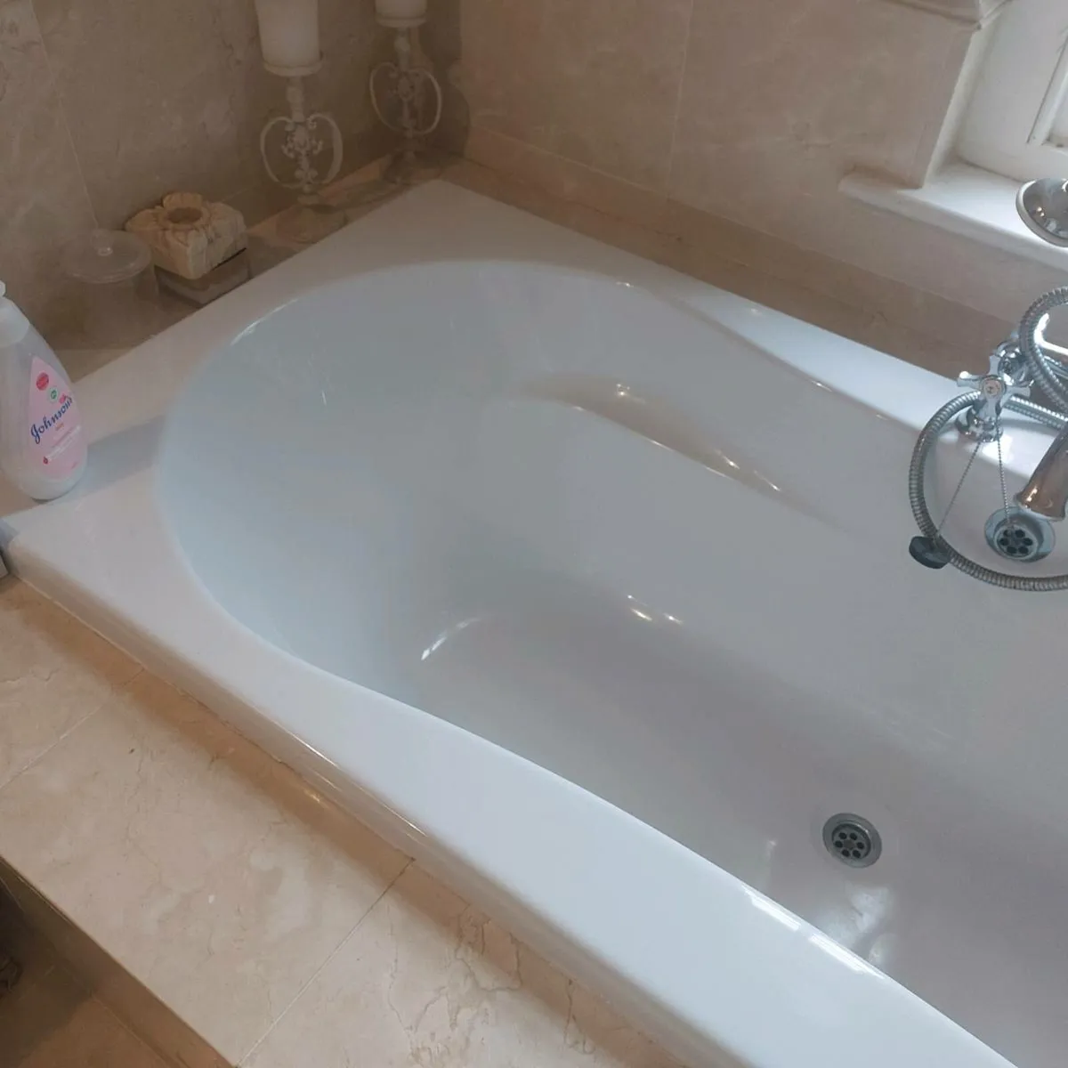 Bath double ended & Taps - Image 3
