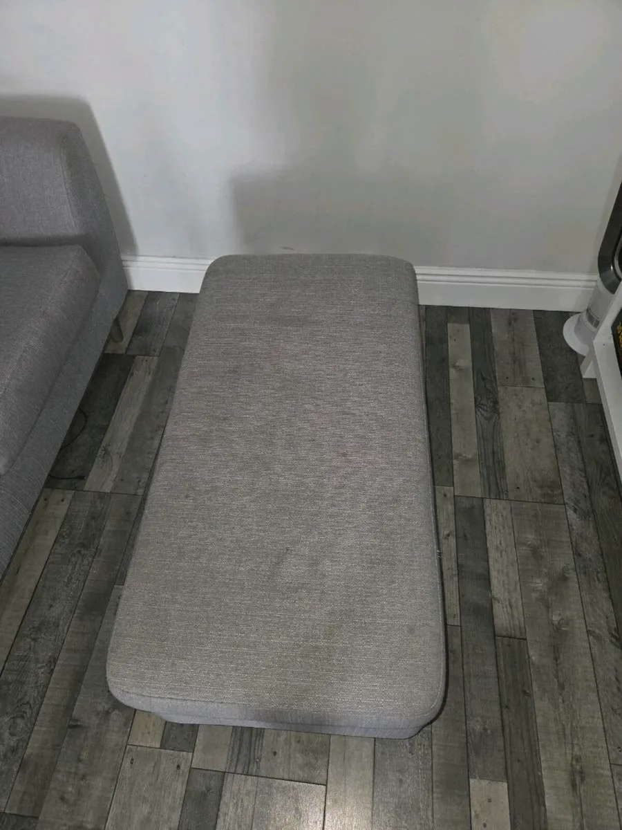 2 seater couch and matching storage footstool - Image 4