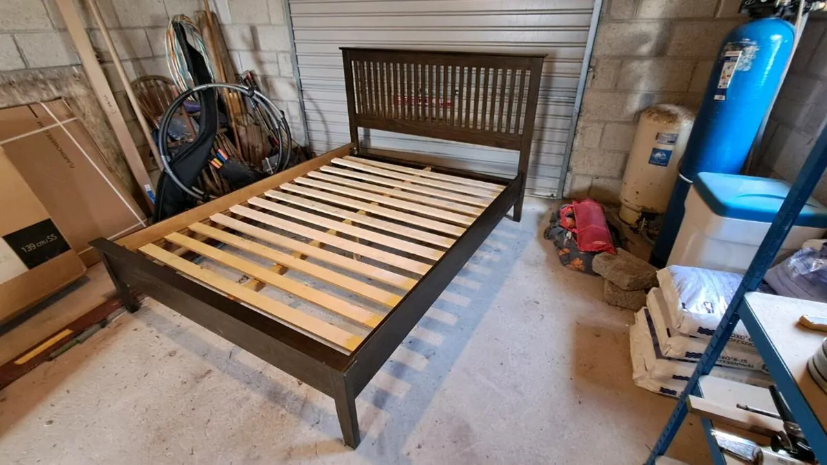 Bedframe, lockers and mattress - Image 2