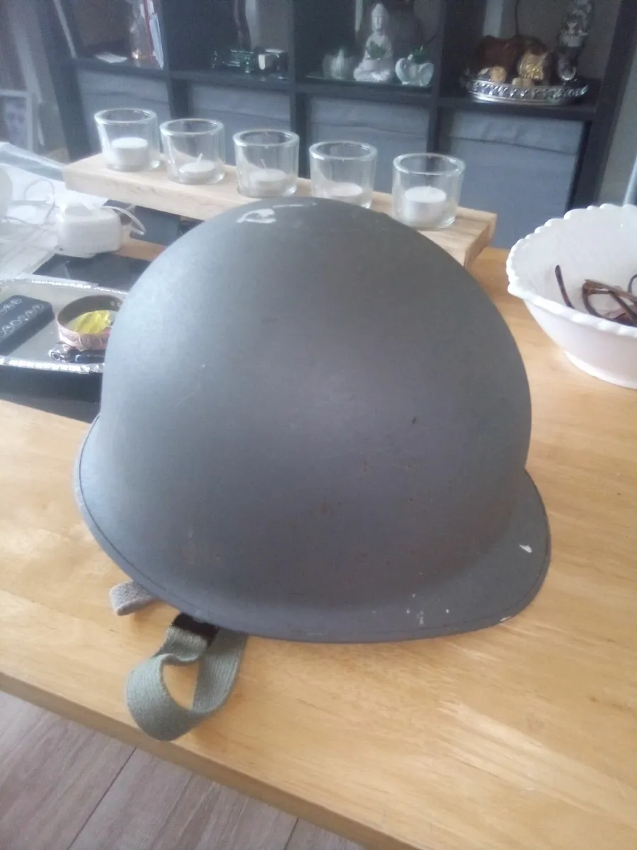 Danish Civil Defence Steel Helmet - Image 1