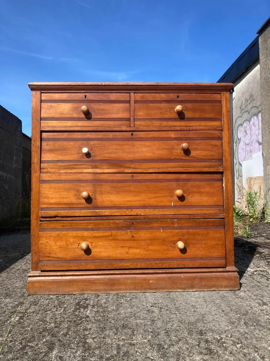 Antique Chest of Drawers - Large - Image 4