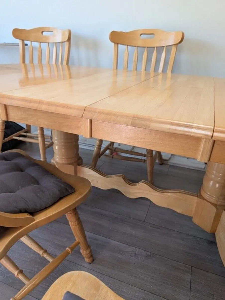 kitchen table hardwood - Image 1
