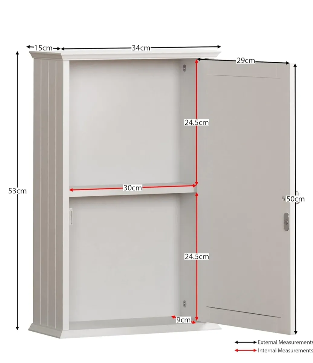 New White bathroom cabinet - Image 2