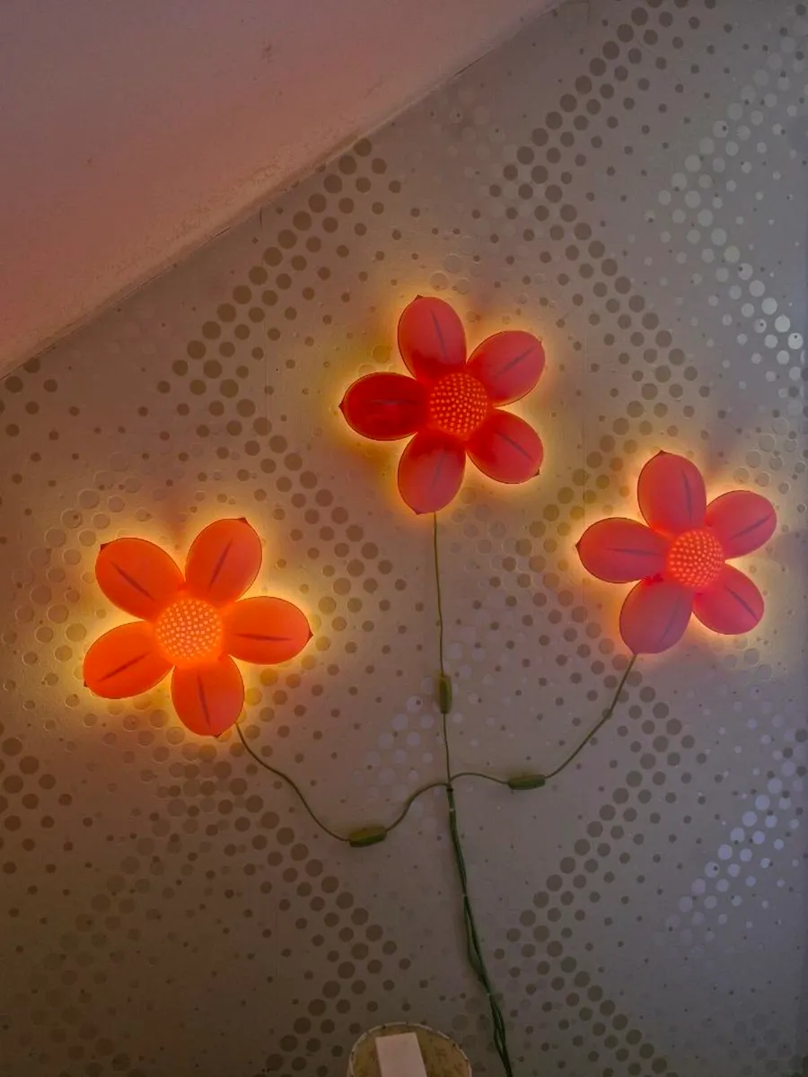 Ikea flower wall lights x 3 - Image 2