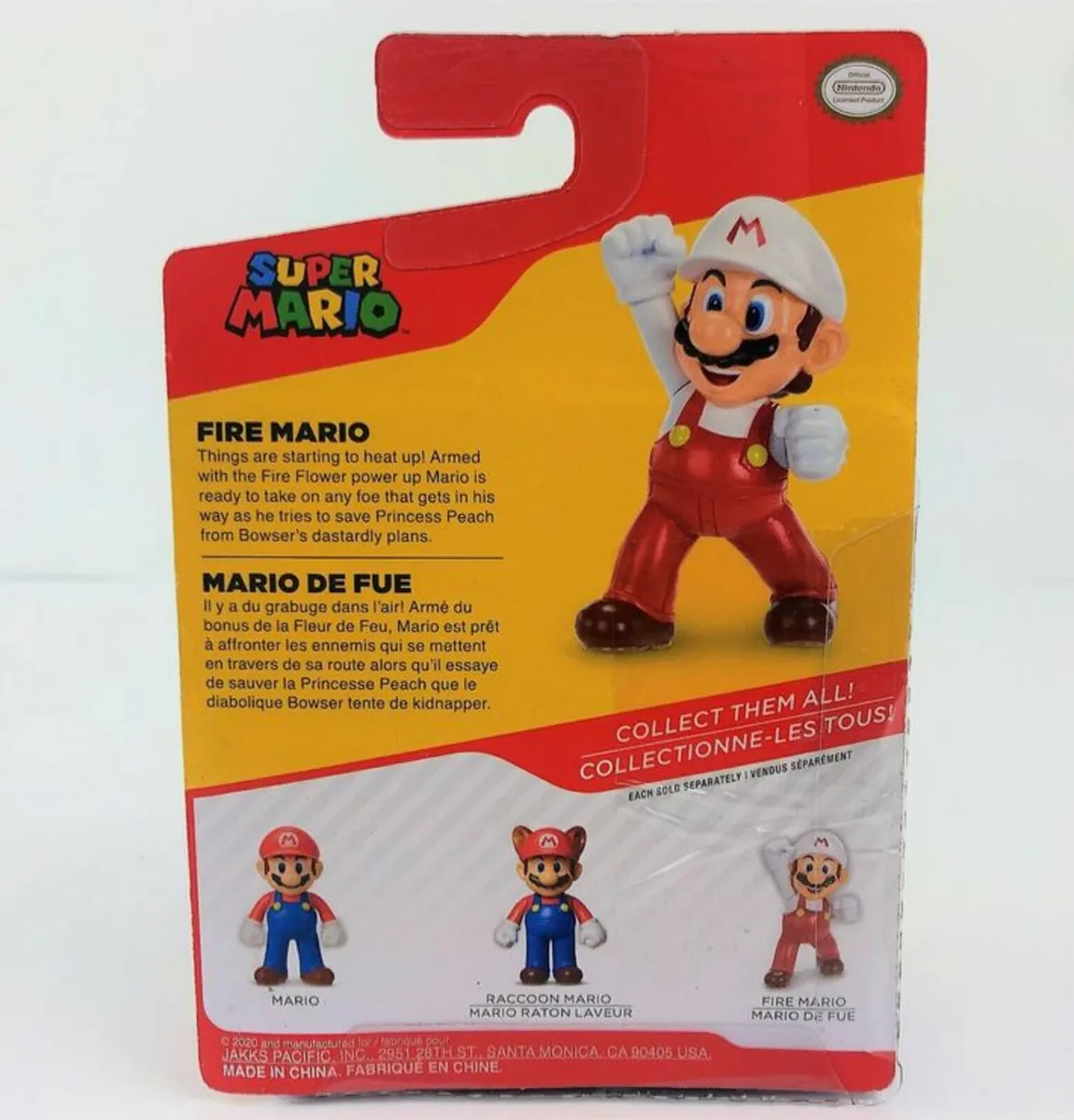 Super Mario Fire Mario Fist Bump 2.5 inch Figure - Image 2