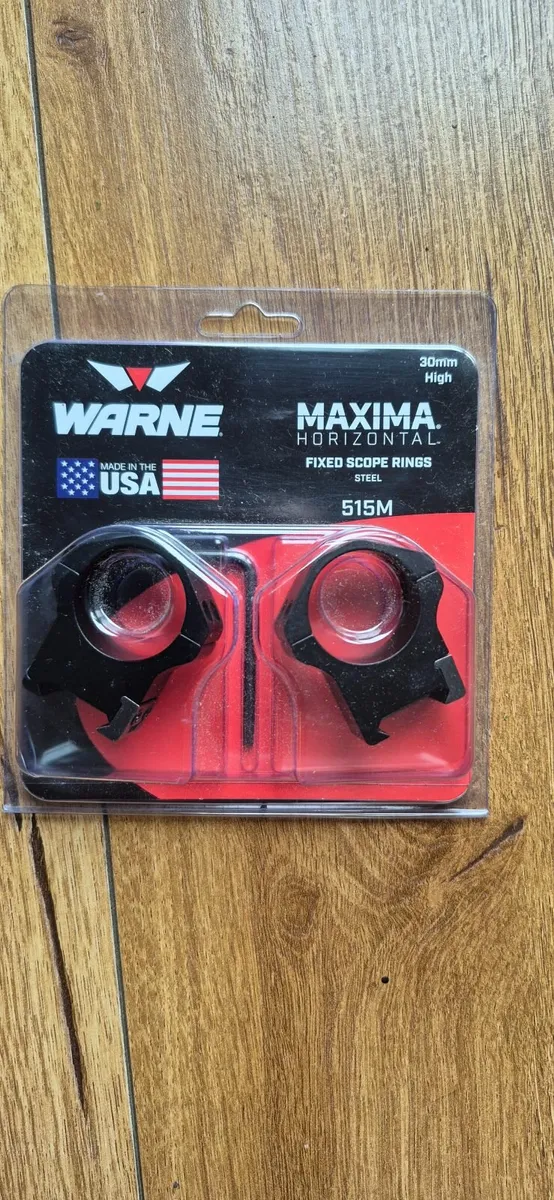 Warne Maxima Steel Scope Rings 30mm High - Image 2