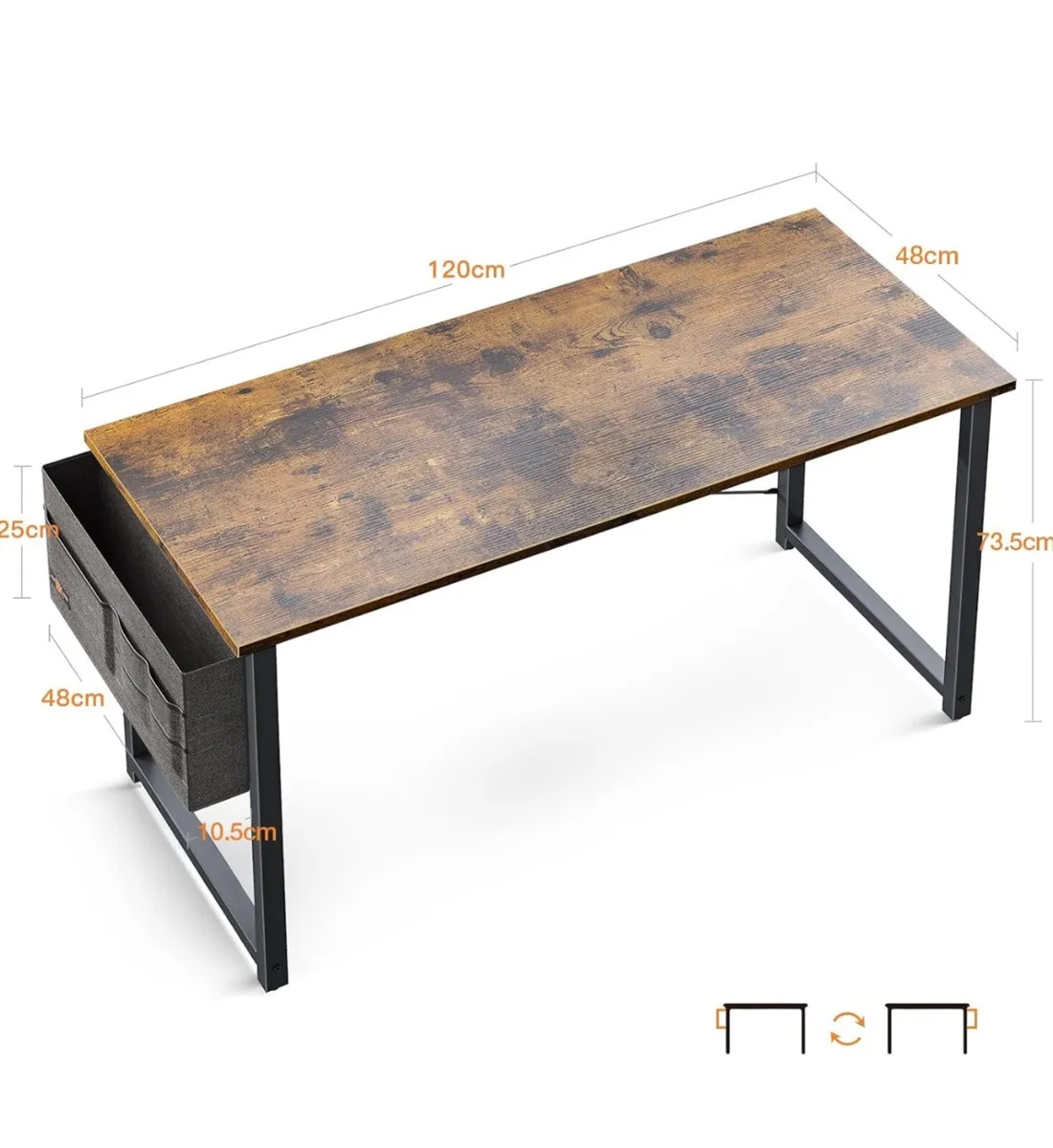Computer Desk 120 x 48 cm - Image 3