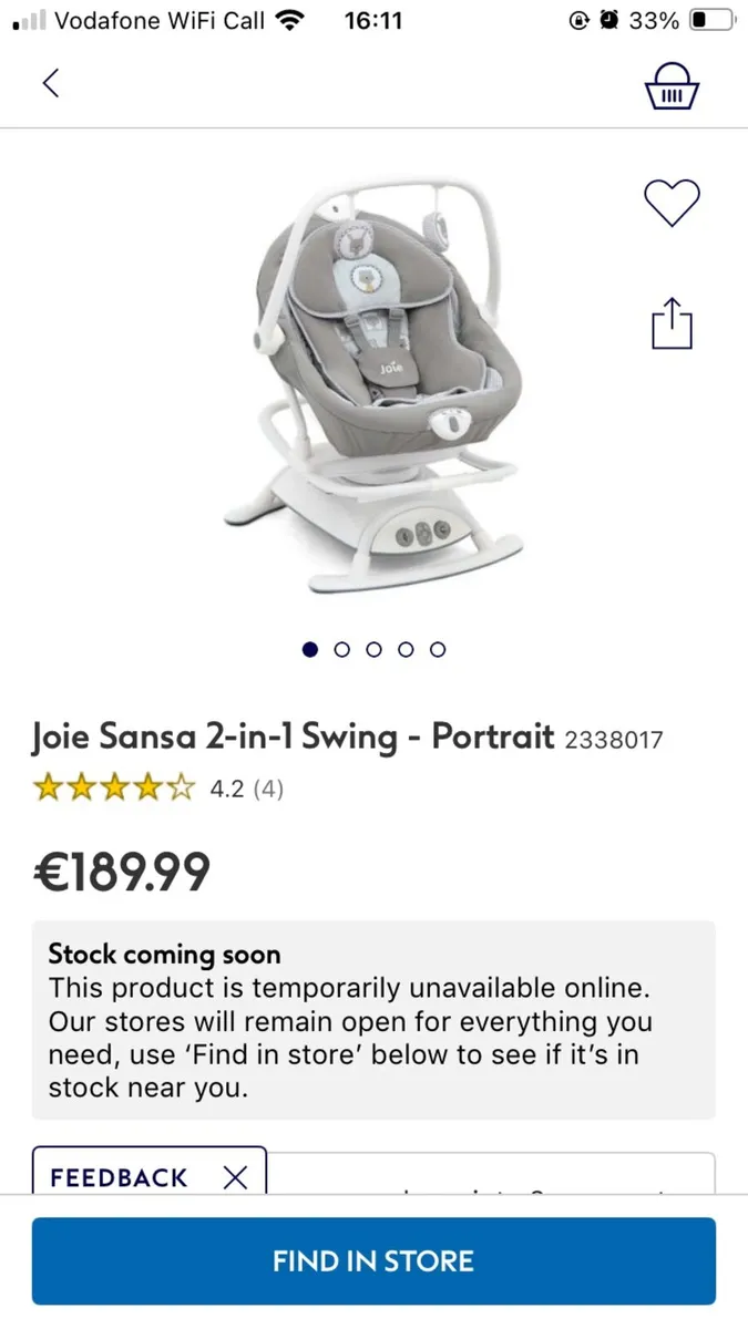Baby swing - Image 3
