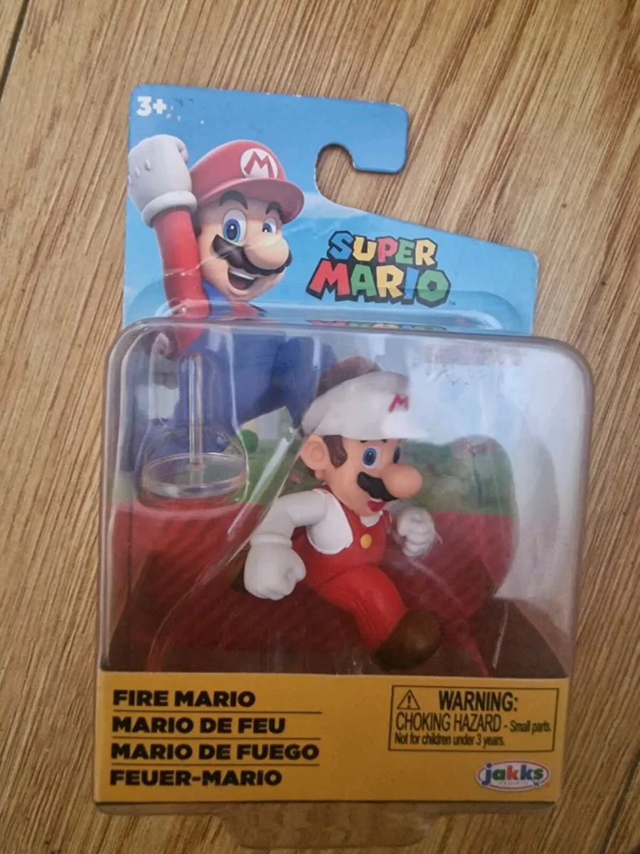 Super Mario 6cm Fire Running Mario Figure - Image 1