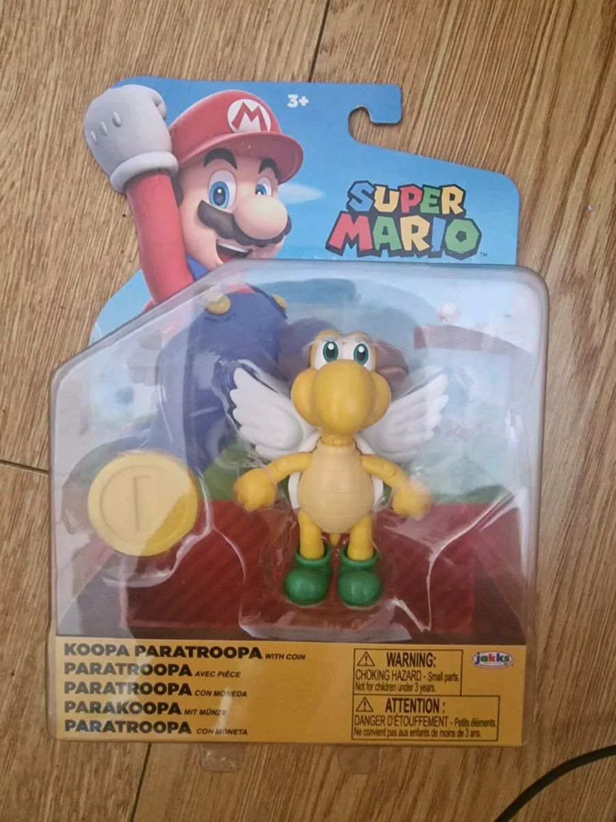 Super Mario Action Figure Green Para Koopa Troopa - Image 1
