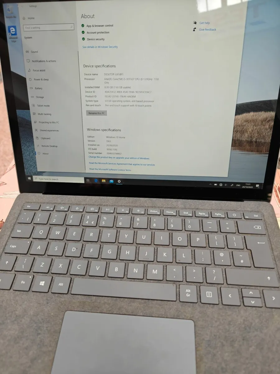 Microsoft surface laptop 3