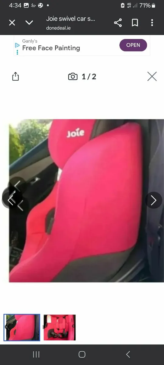 Joie 360° swivel car seat - Image 2