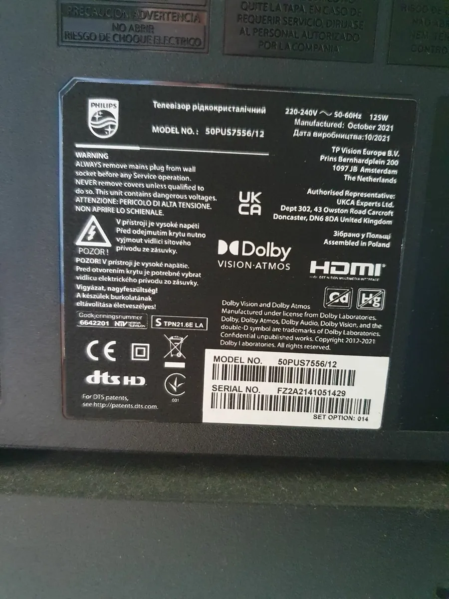 Philips 50" TV - Image 1