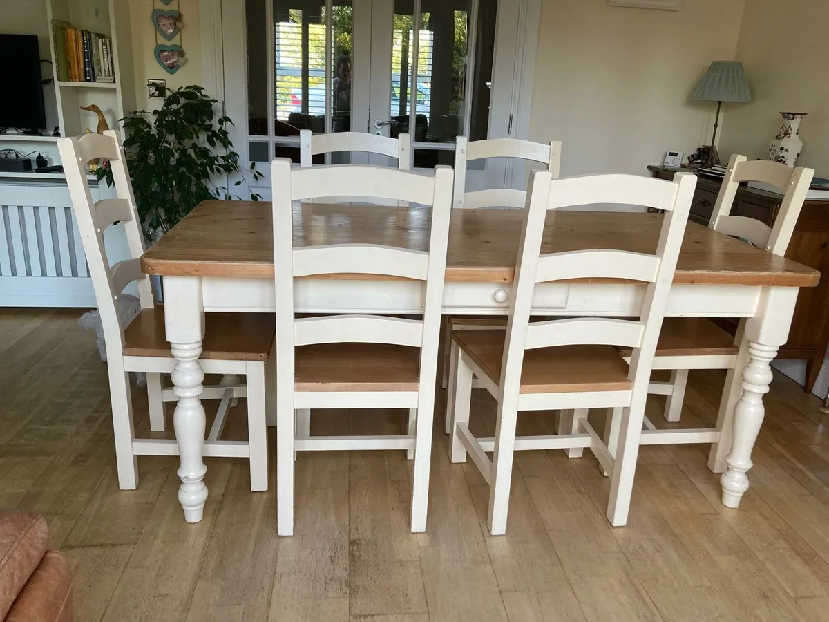 Dining Table and 6 Chairs - Image 1