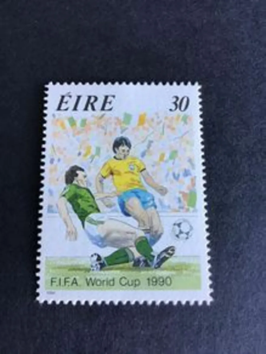 1990 Irish stamp - World Cup