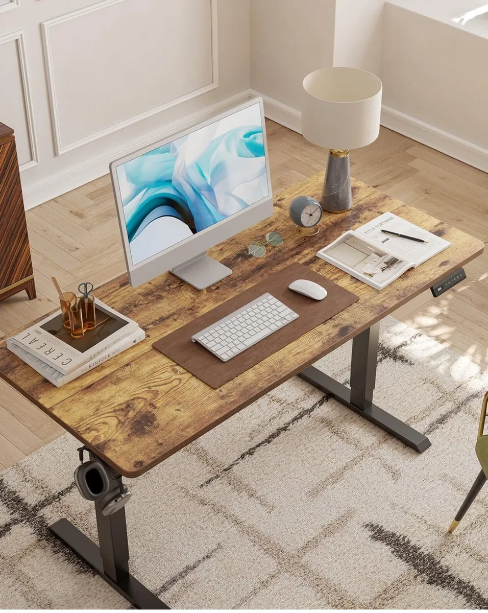 Electric Height Adjustable Standing Desk, 60x100cm - Image 1