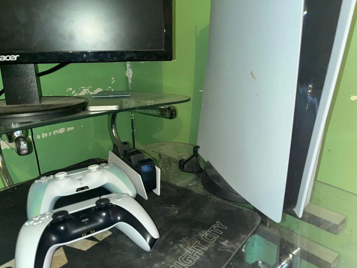 PS5 856GB | Barely used | 2 Controllers - Image 1