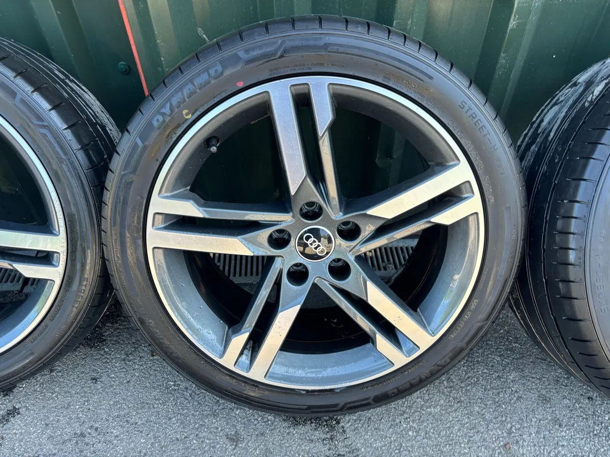 18 INCH GENUINE Audi A4 S line alloys 5 x 112 - Image 2