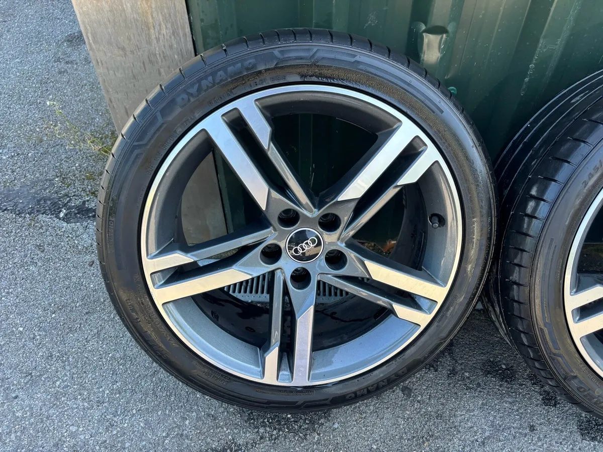 18 INCH GENUINE Audi A4 S line alloys 5 x 112 - Image 4