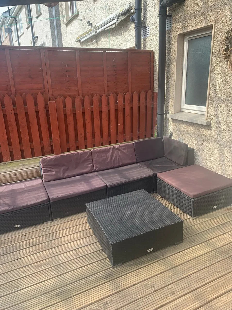 Rattan set garden furniture - Image 1