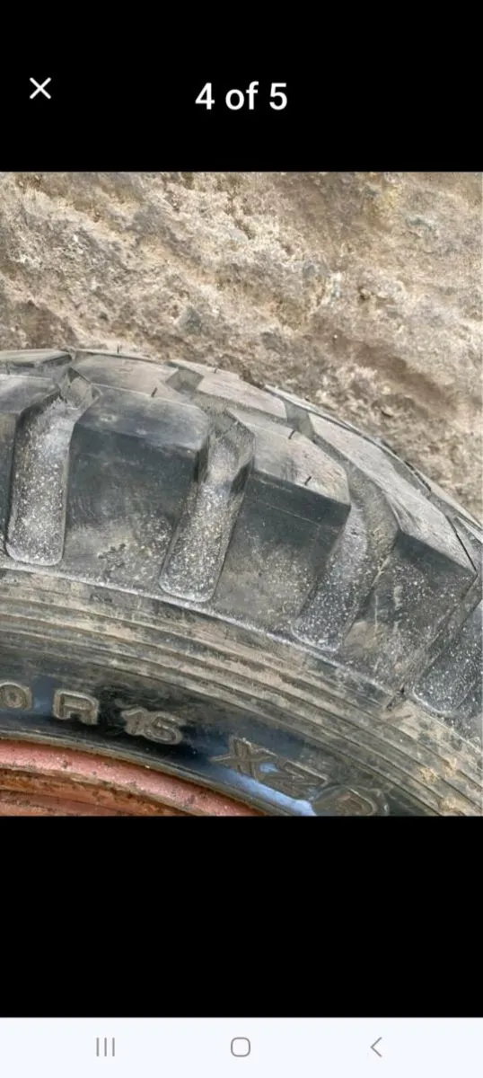 4 X FORKLIFT WHEELS WITH BRAND NEW  MICHELIN TYRES - Image 4