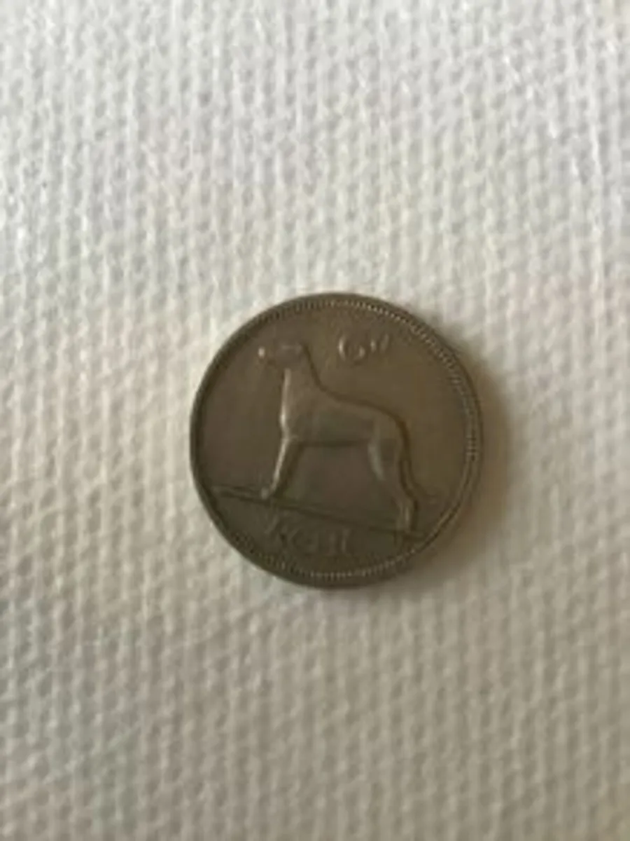 1962 Irish pre decimal Sixpence (6d) coin