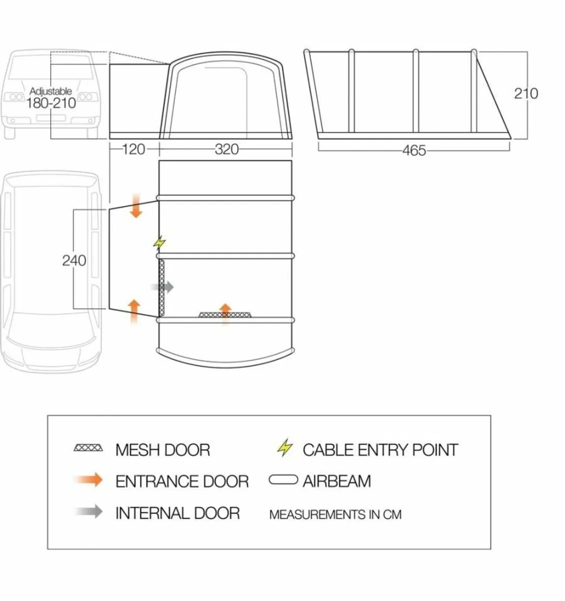 Vango Galli III Low Air Driveaway Awning - Image 4