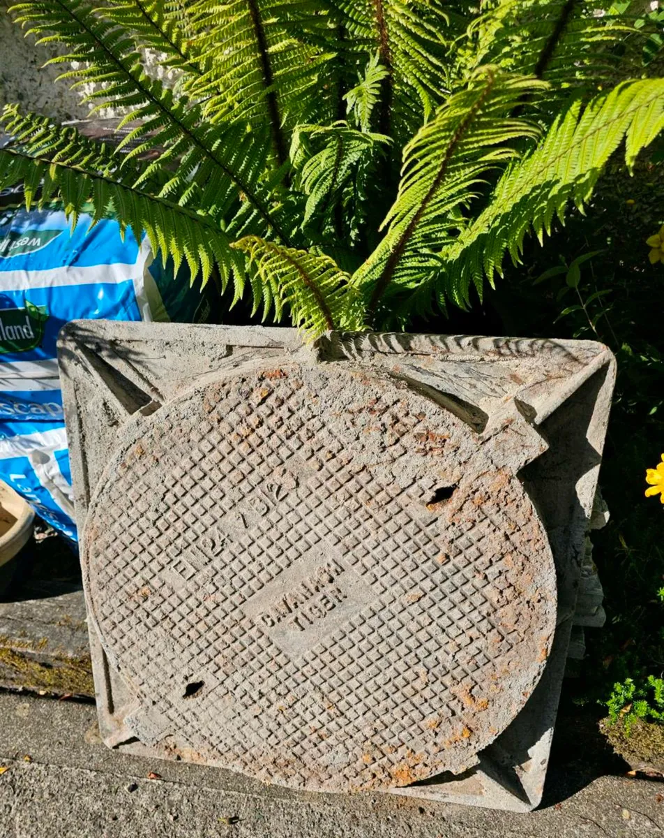 Manhole Cover Cast Iron Cavanagh Tiger Used - Image 1