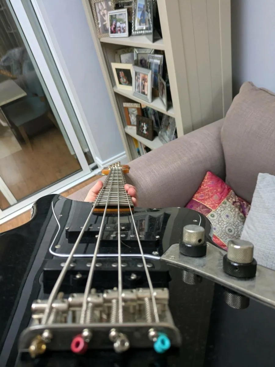 Squier Jaguar Bass – PJ Pickups – Great Condition - Image 2