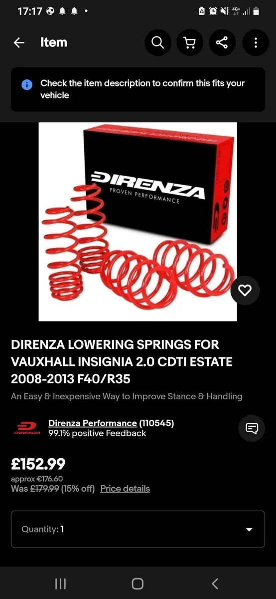 Opel insignia lowering springs - Image 3