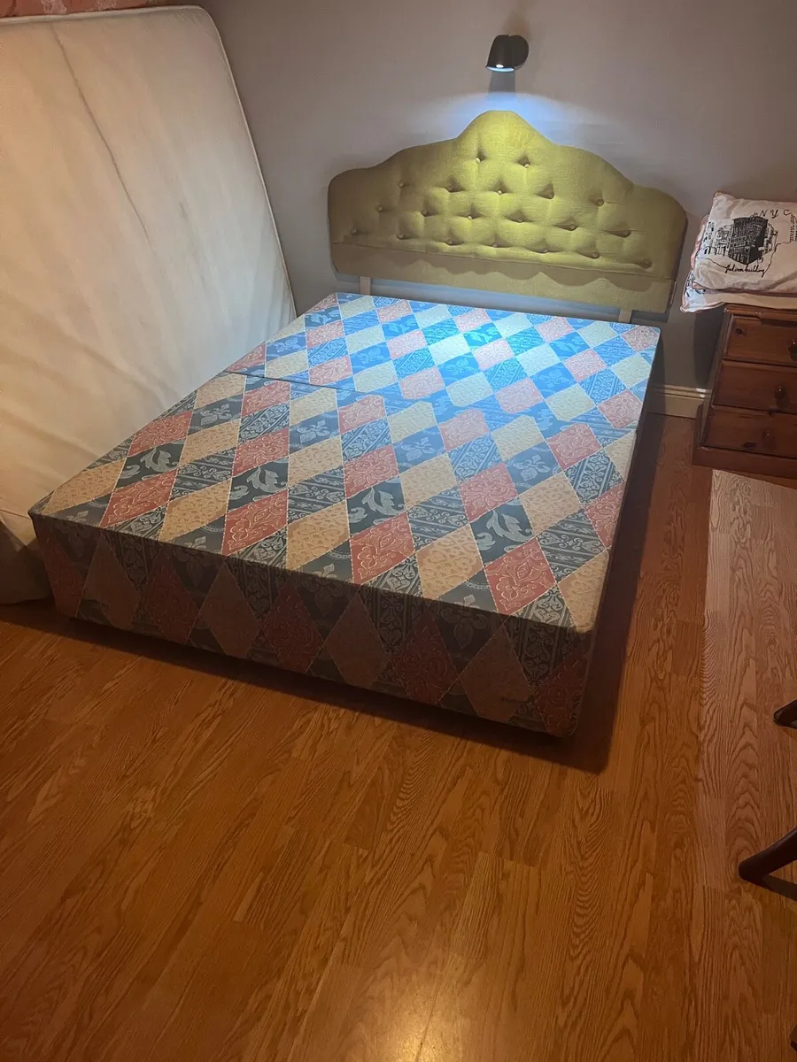 Double bed base and headboard - Image 2