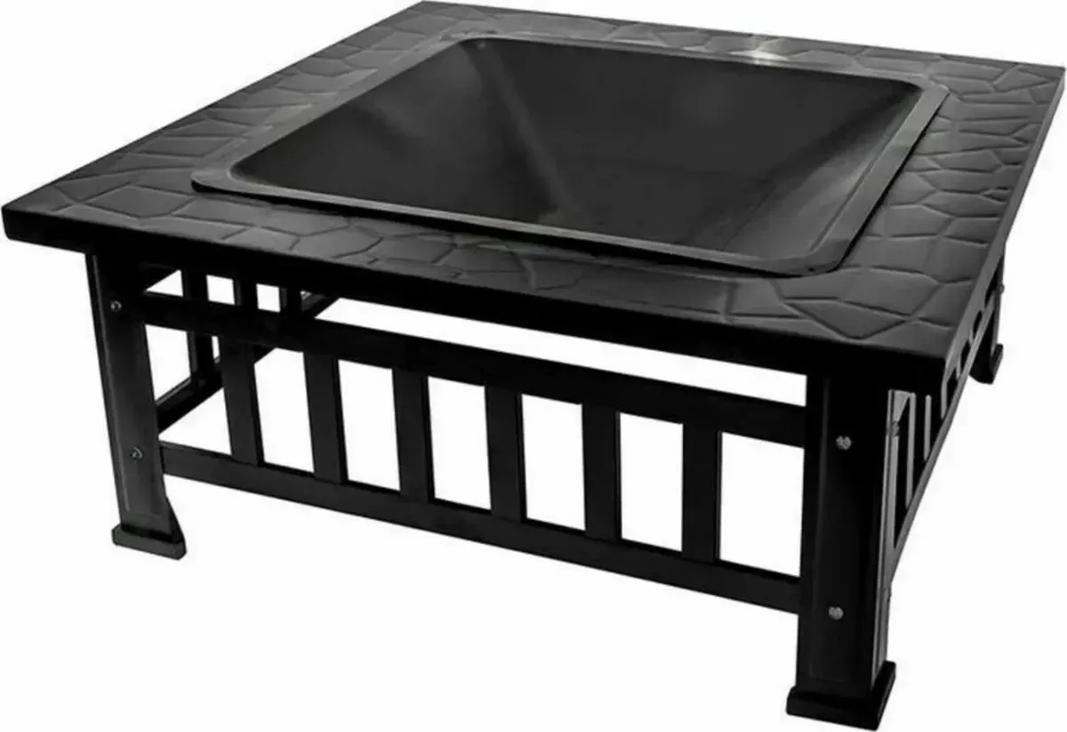 Pot Steel Patio Fire Outdoor Fireplace Garden Heat - Image 1