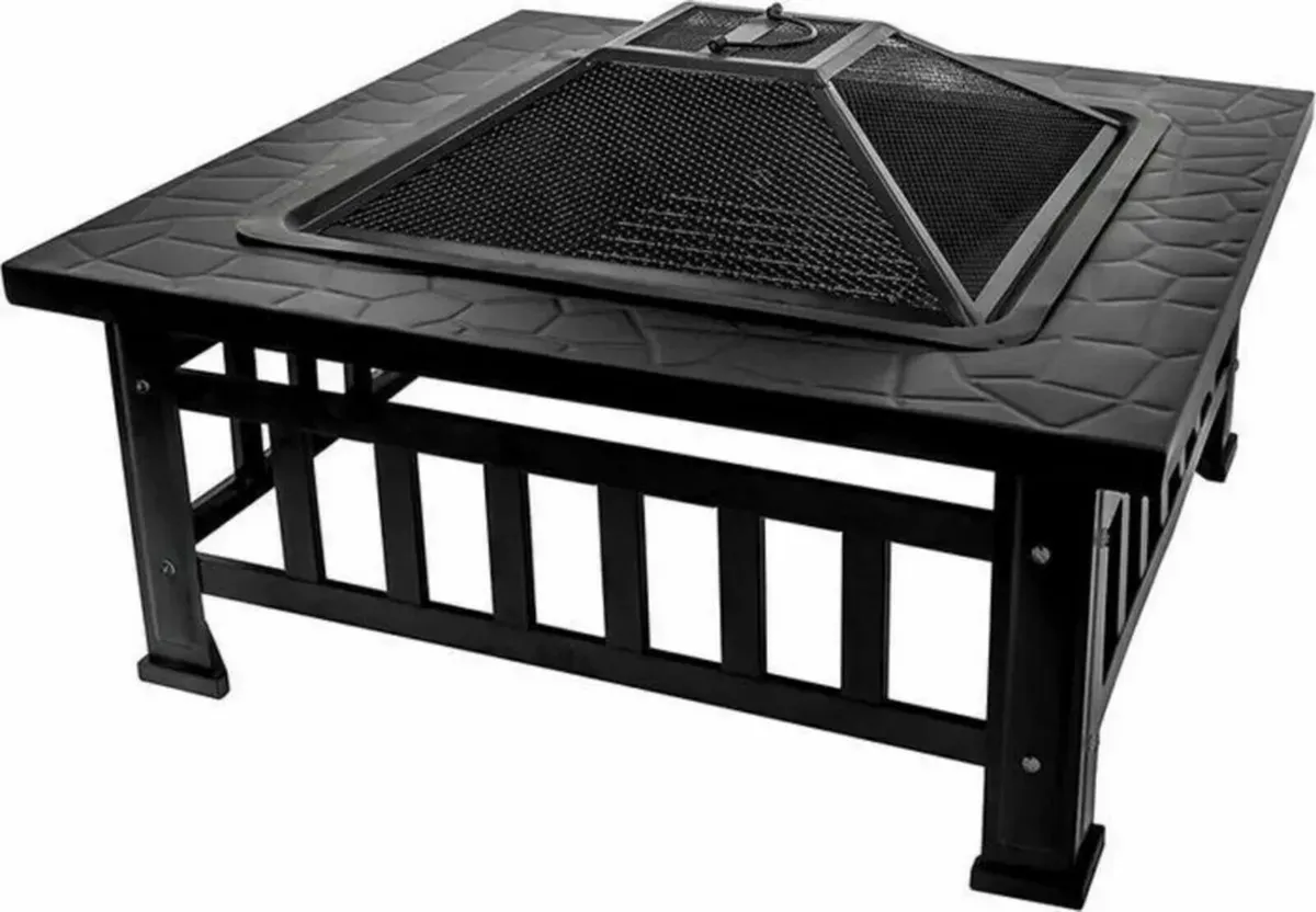 Pot Steel Patio Fire Outdoor Fireplace Garden Heat - Image 2