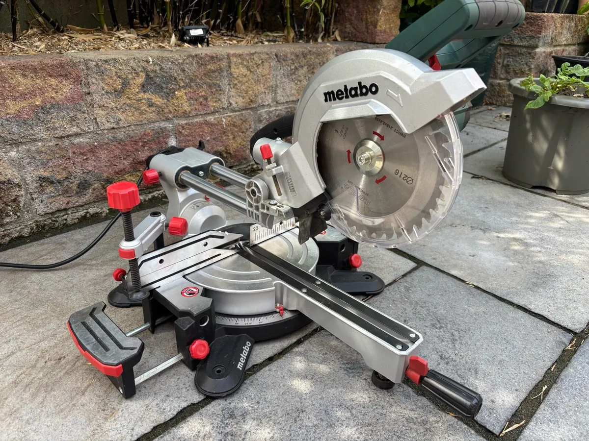 Metabo 110V 216mm Sliding Mitre Sawm - Image 1