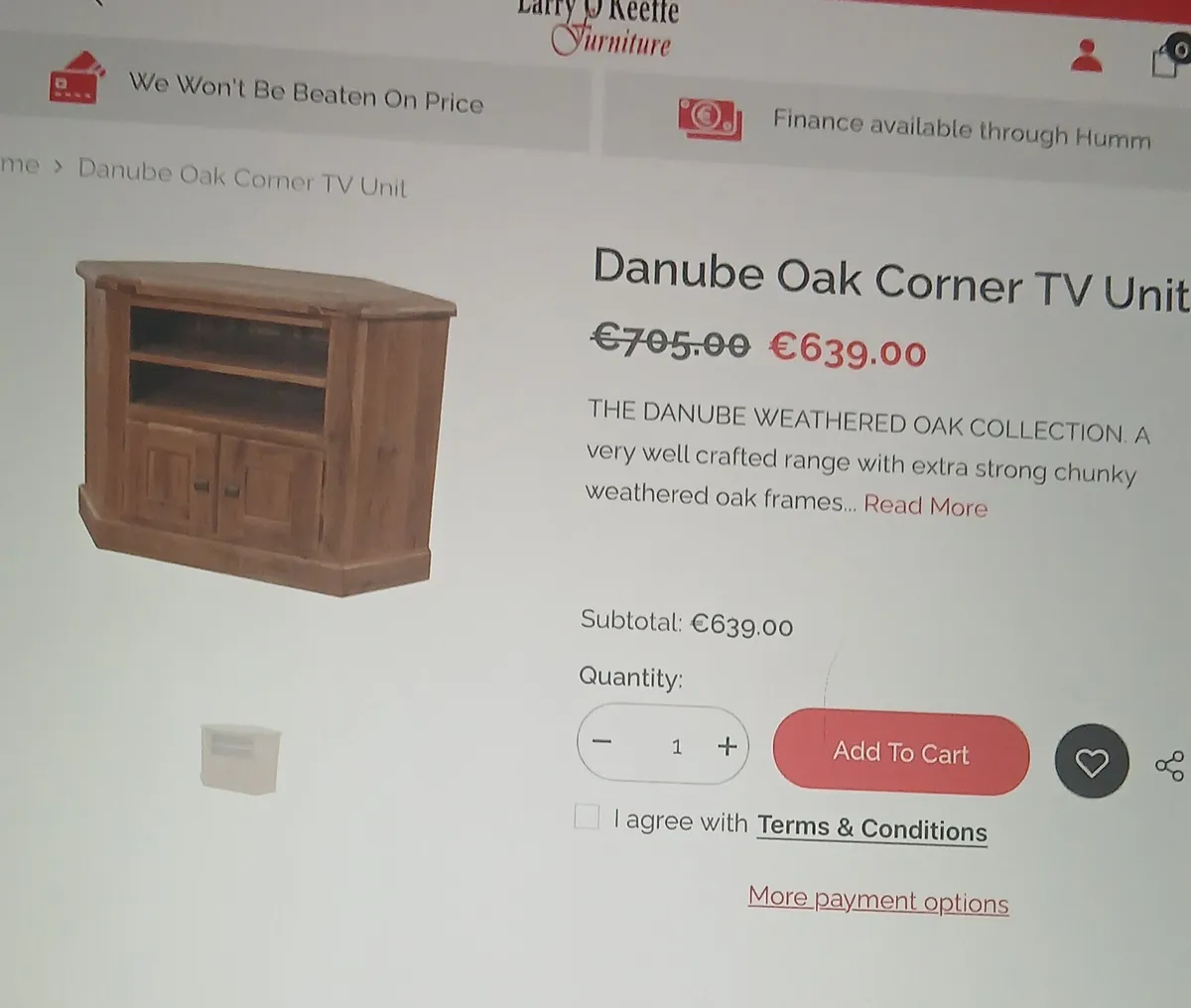 Corner TV unit - Image 1