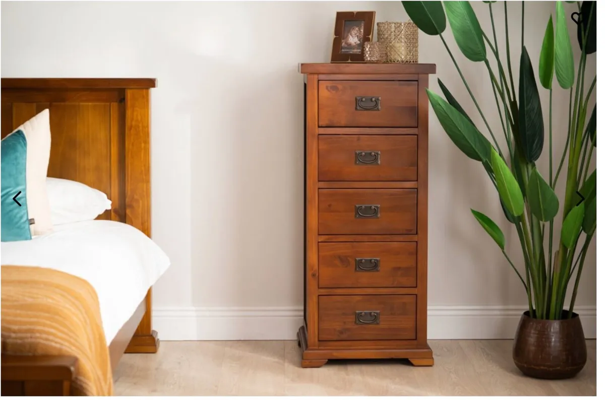Egyptian Brown 5 Drawers Lingerie Chest - Image 1