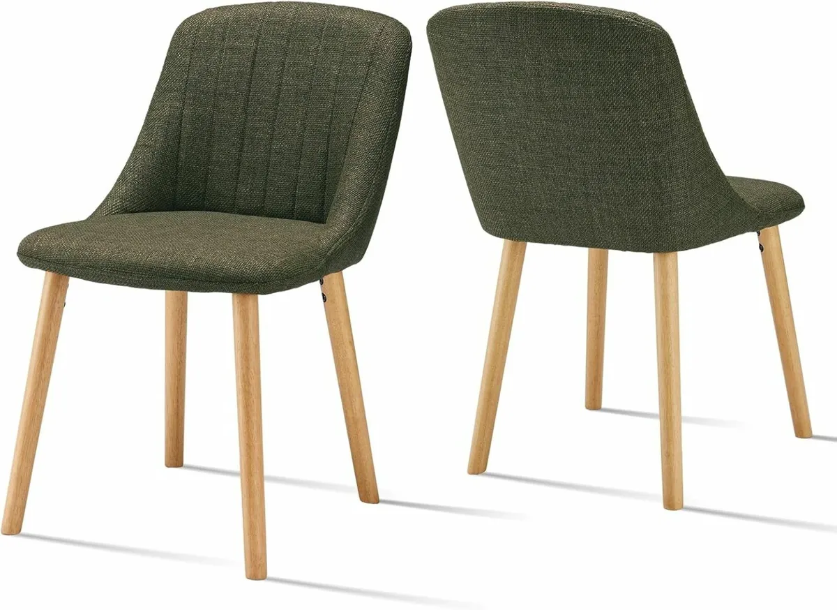 Dining Chairs Polyester Chairs  Kitchen Green - Image 1