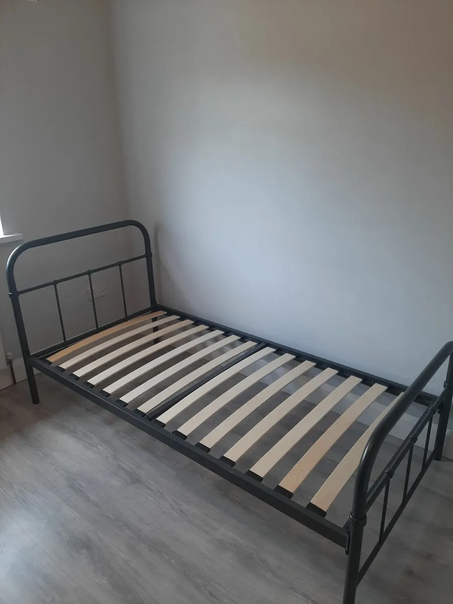 Single Bed No.2 with Mattress For Sale - Image 1