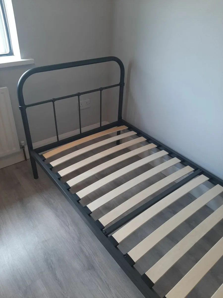 Single Bed No.2 with Mattress For Sale - Image 2