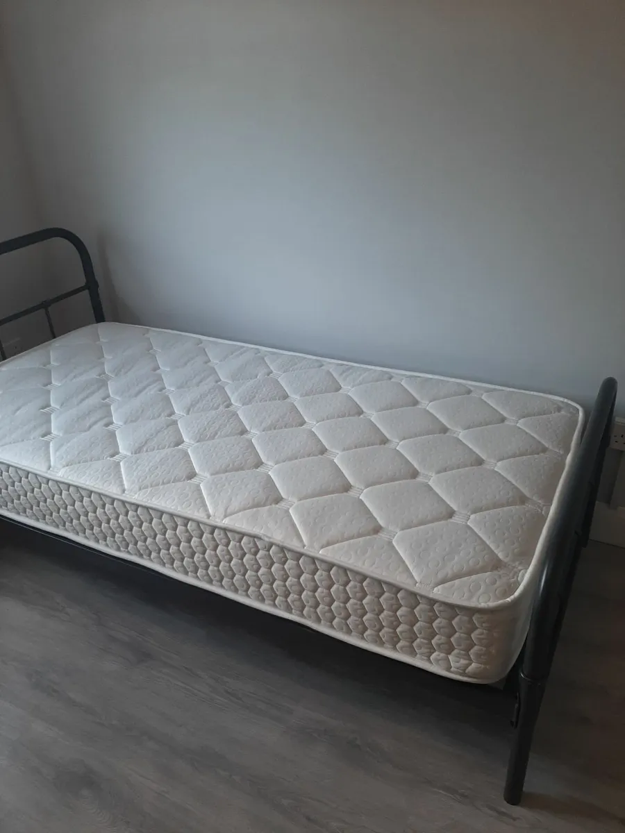 Single Bed No.2 with Mattress For Sale - Image 3