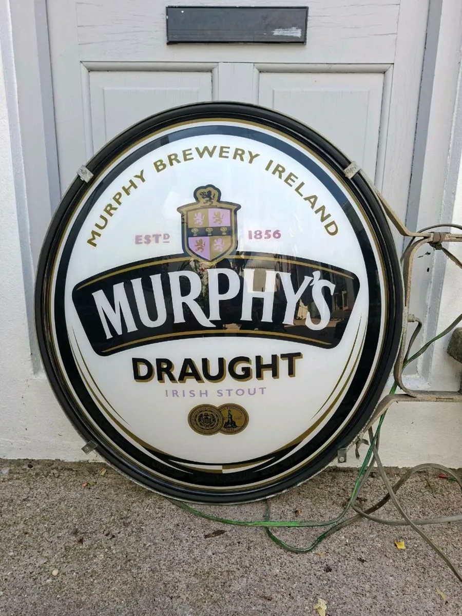 Official Murphy's Irish Stout Light Sign - Image 1