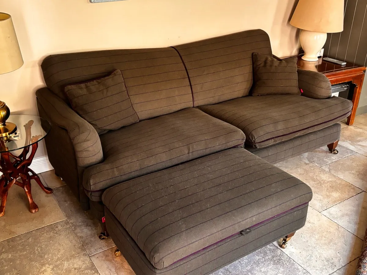 Couch 4 seater €450 footstool €80 - Image 1