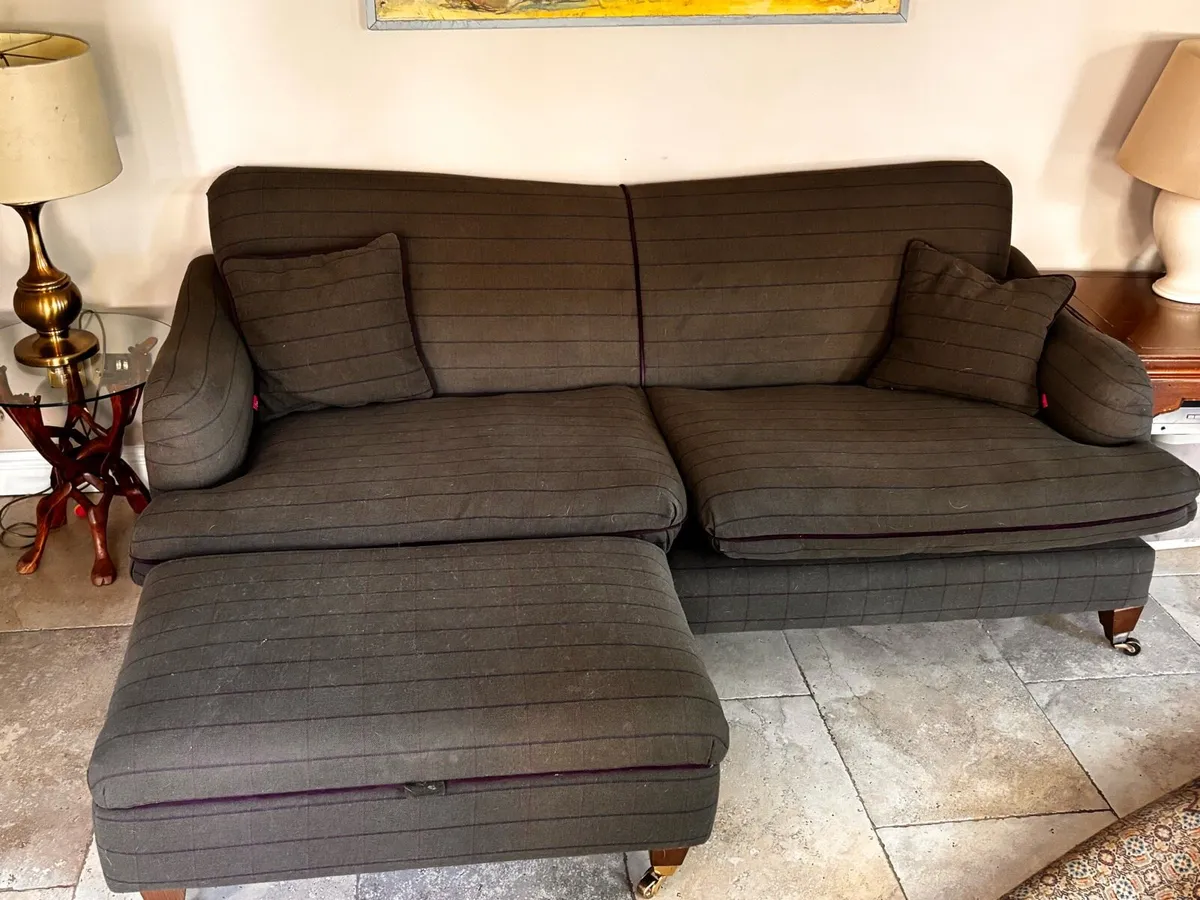 Couch 4 seater €450 footstool €80 - Image 4