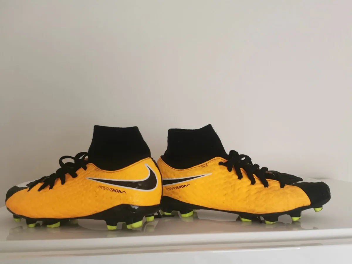 Yellow Football Shoes UK Size 4.5 - Image 1