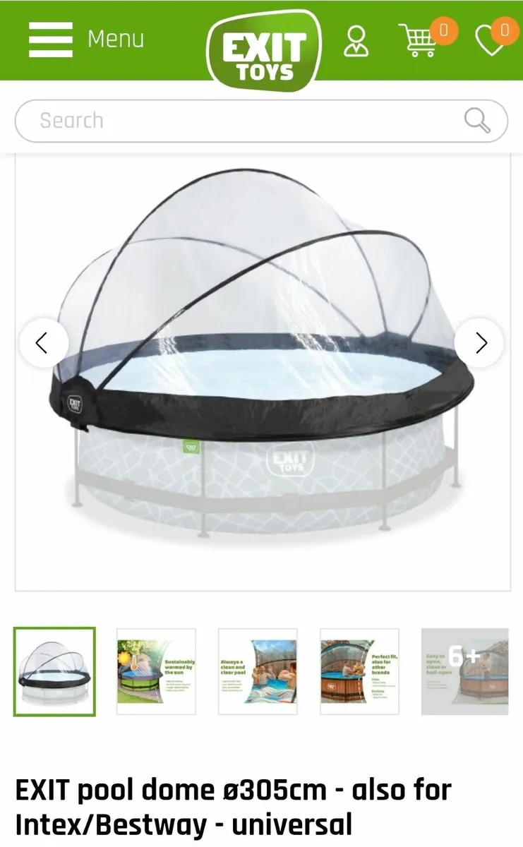Dome cover for steel rimmed 10ft pool - Image 2