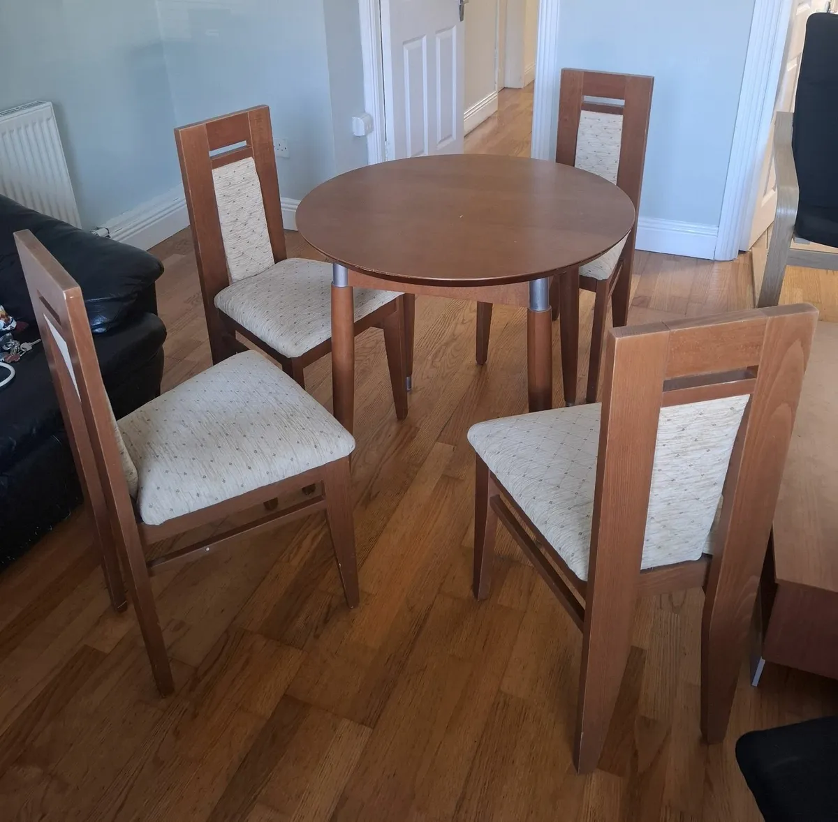 Small round Dining Table and four chairs