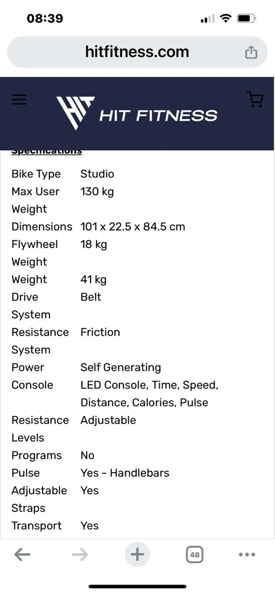 Exercise bike - Image 3