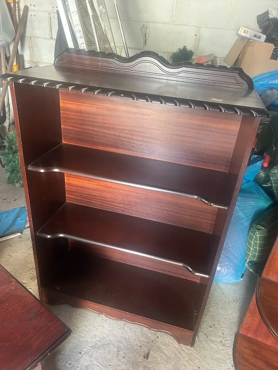 Mahogany book case