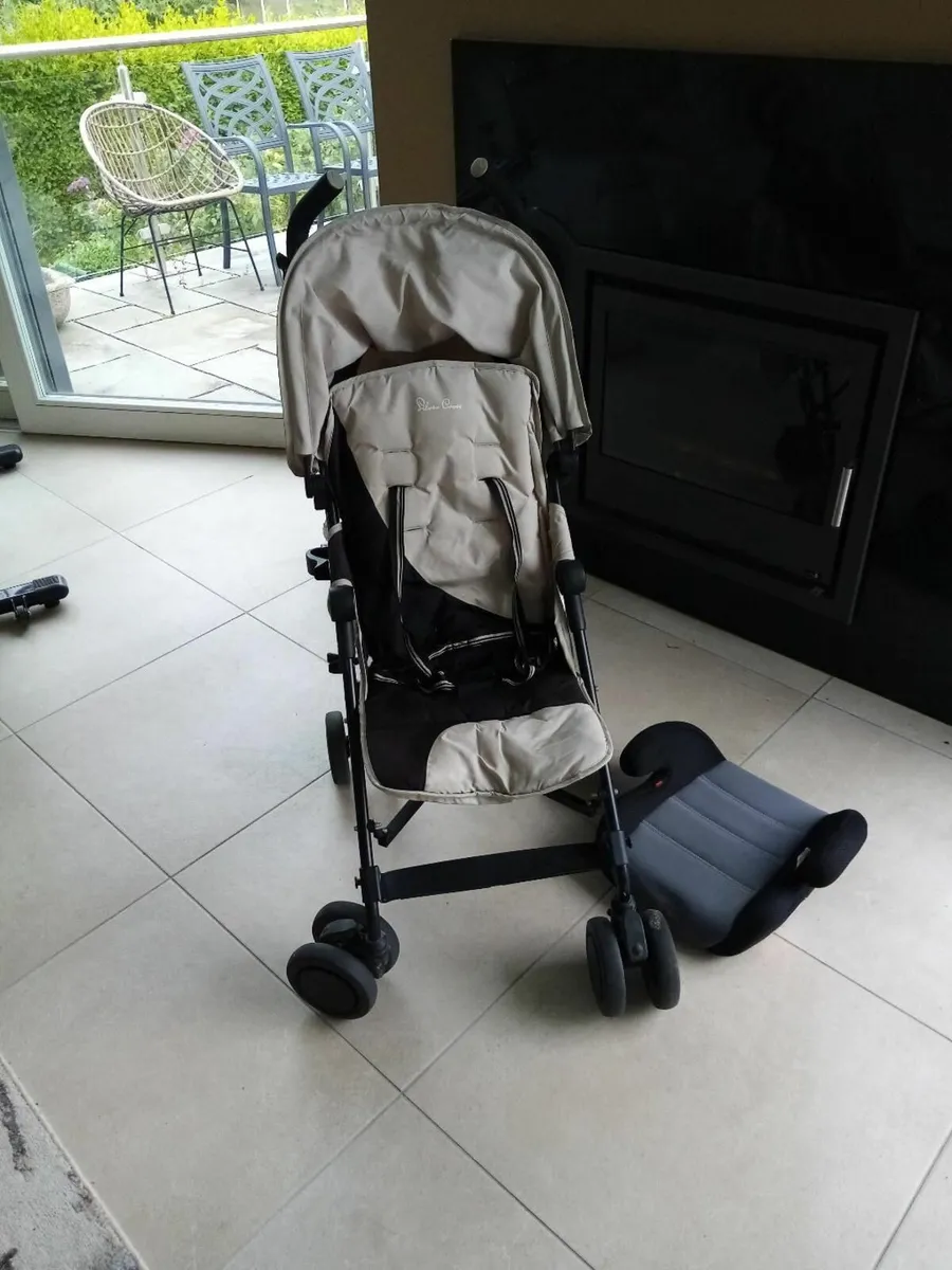 Baby Stroller (Silver Cross) and booster seat - Image 1