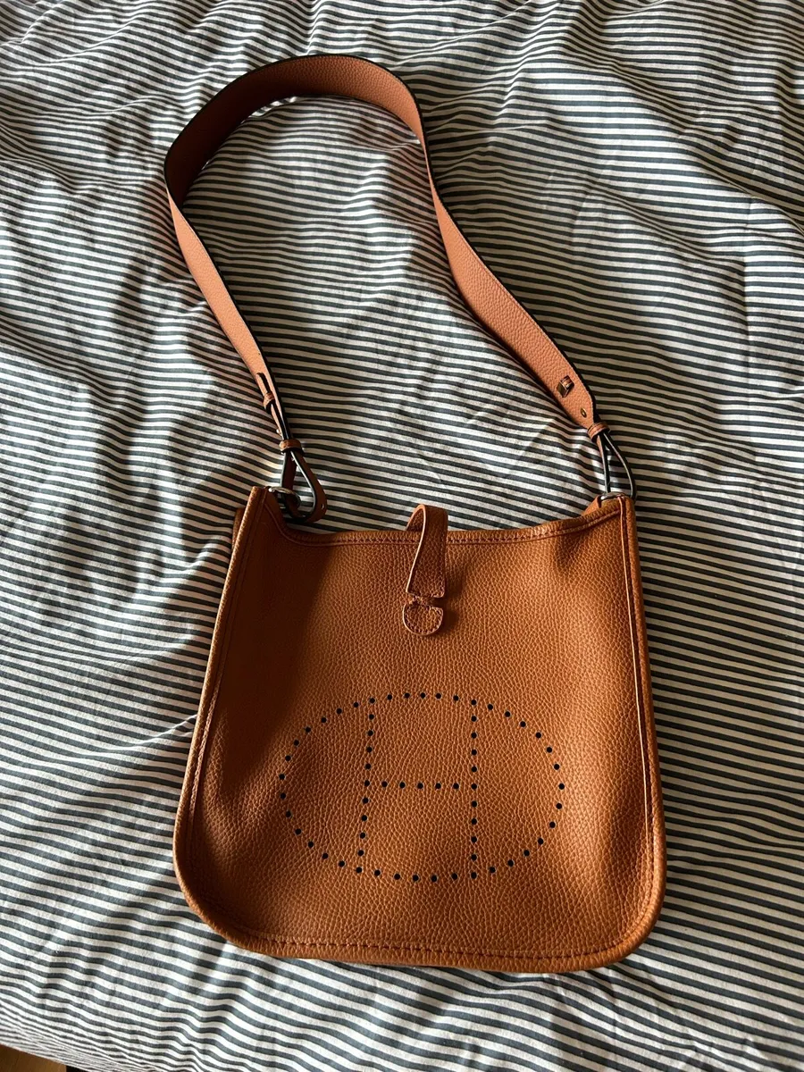 Brown leather bag - Image 1